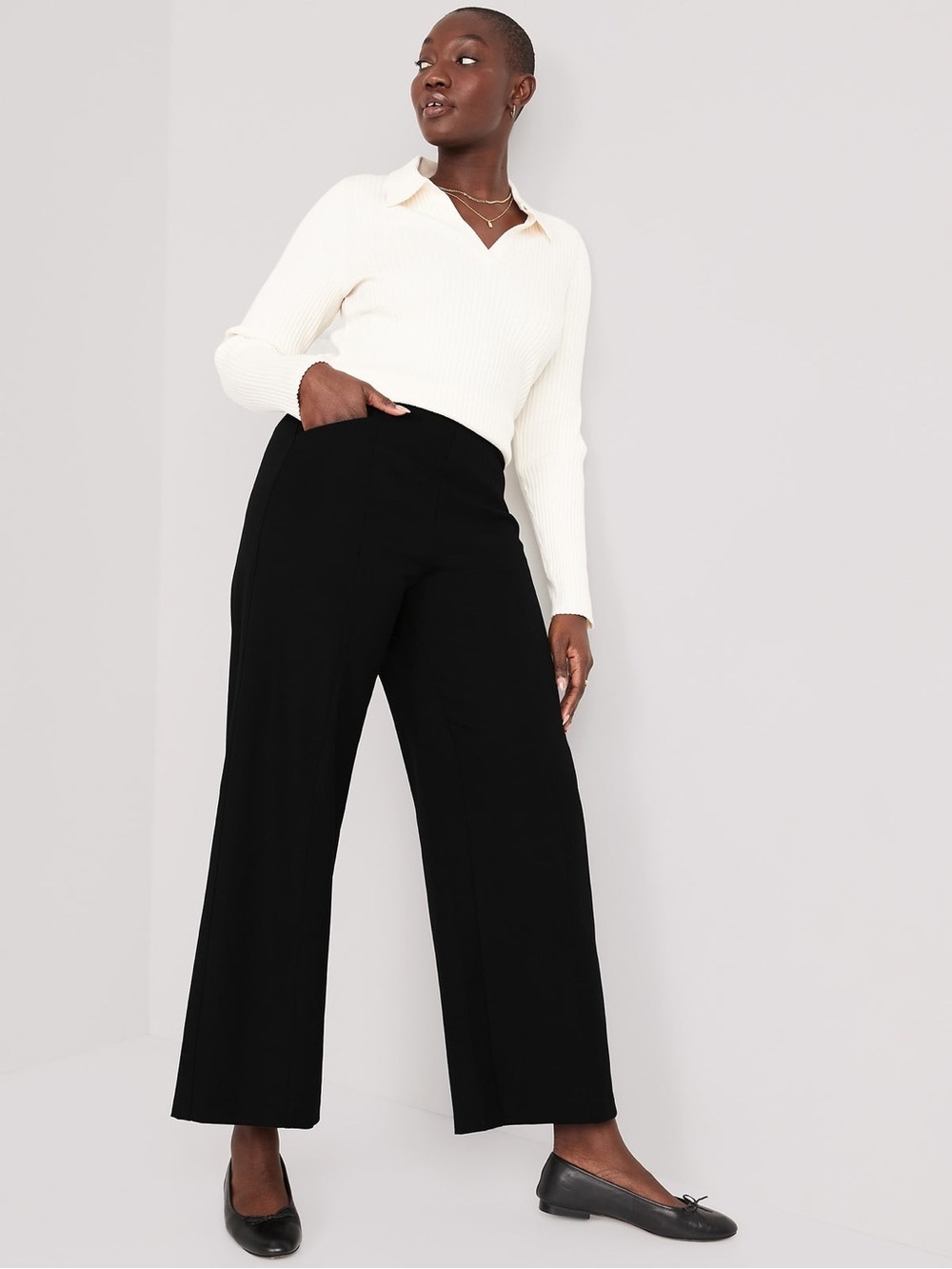 Old Navy High-Waisted Pull-On Pixie Wide-Leg Pants XXL NWT